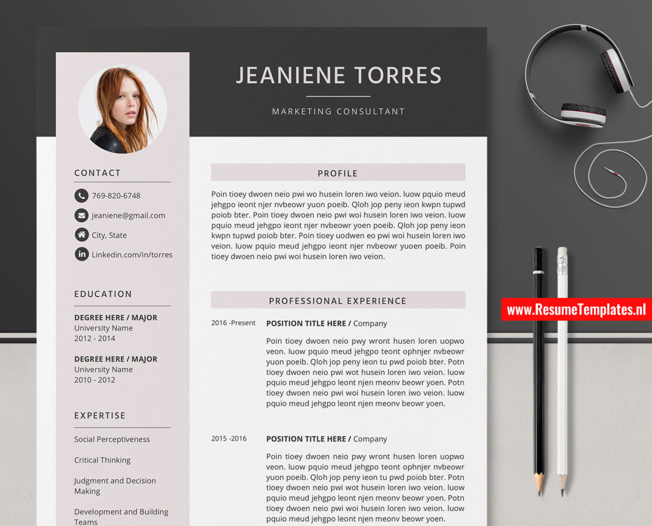 simple creative resume template free download