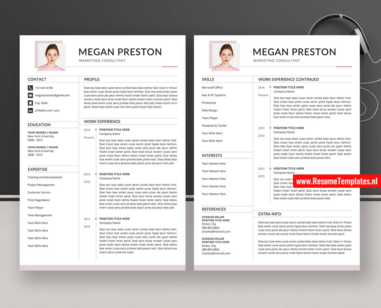 modern resume template word free download