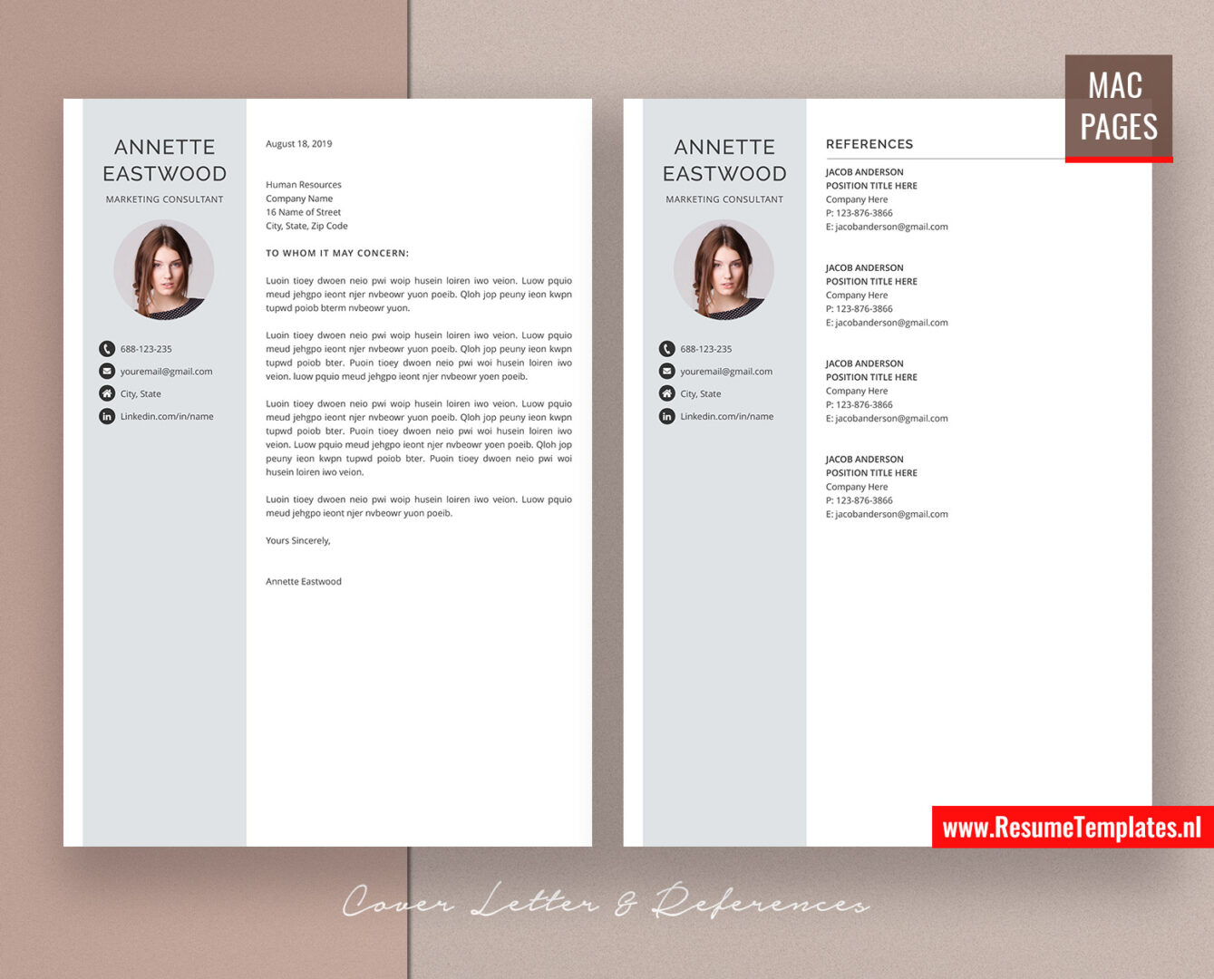 pages resume templates free mac